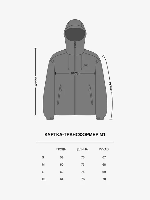 Куртка-трансформер М1